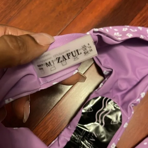 LAVENDER With White Flowers Bikini - Picture 7 of 7